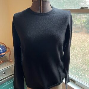 Unisex Black Cashmere Sweater